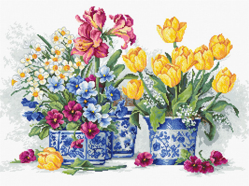 Spring Garden Counted Cross Stitch Kit By Luca-S