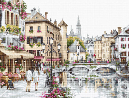 Lake Annecy Counted Cross Stitch Kit By Luca-S