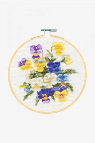 Violets Cross Stitch Kit by DMC