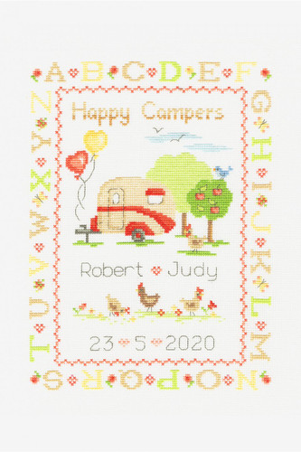 Happy Camper Cross Stitch Kit by DMC