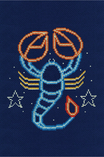 Scorpio Star Sign Cross stitch Kit by DMC