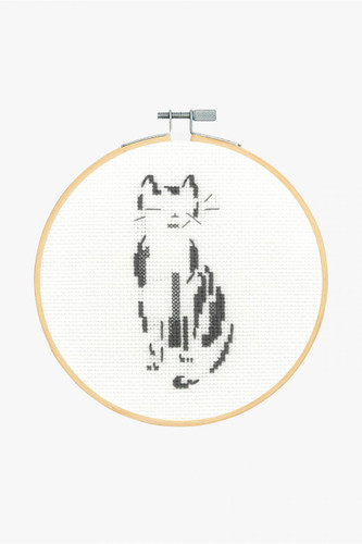 Thoughtful Cat Cross Stitch Kit by DMC