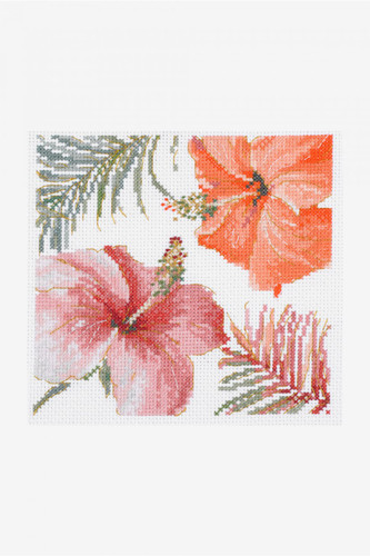 Watercolours Hibiscus Cross Stitch Kit by DMC