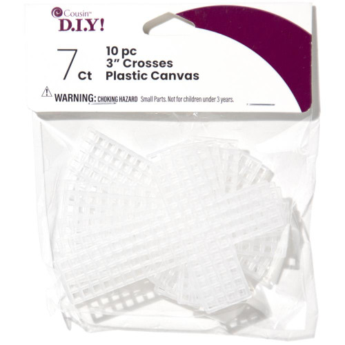 Clear Crosses  Plastic Canvas Shape 7 Count