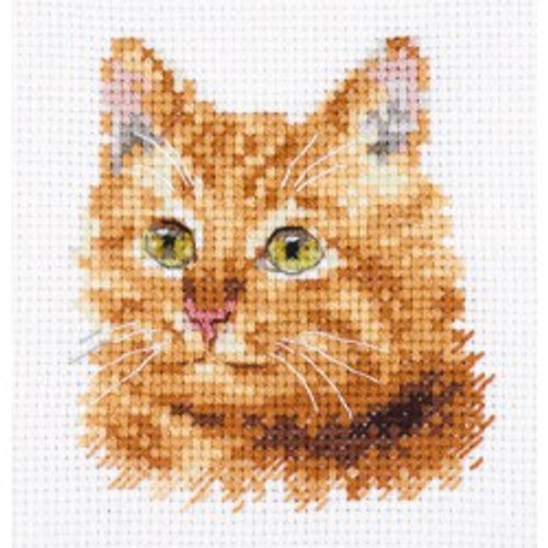 Ginger Cat cross stitch kit by Alisa