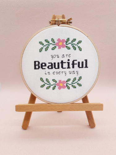 You are Beautiful in everyway Cross Stitch Kit by Sew Sophie