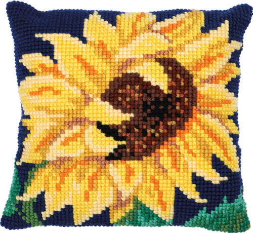 Sun Bloom Printed Cross Stitch Kit by Needleart World