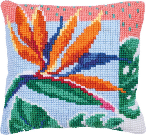 Bird of Paradise Printed Cross Stitch Kit by Needleart World