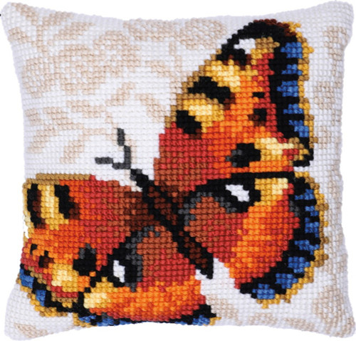 Umber Butterfly Printed Chunky Cross Stitch Kit by Needleart World