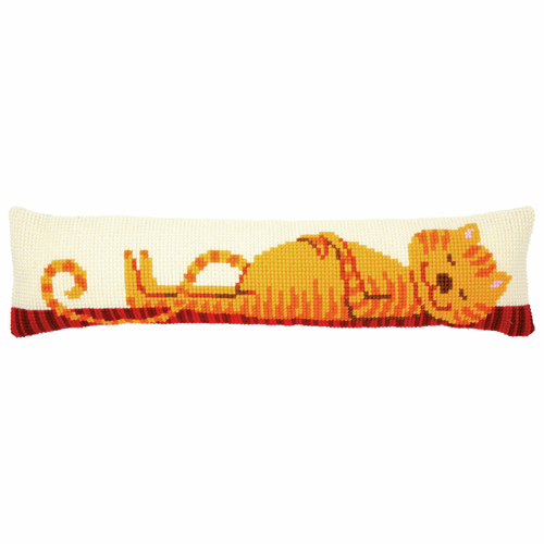 Funny Cat Draught Excluder Cross Stitch Kit By Vervaco