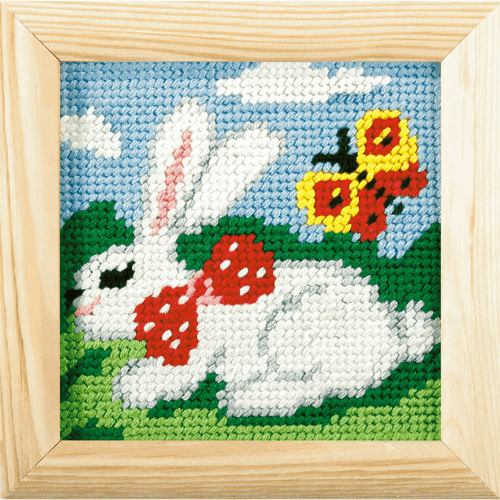 My First Printed Embroidery Kit Rabbit By Orchidea