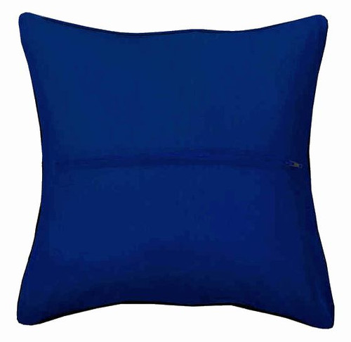 Dark Blue Cushion Back with Zipper 40 x 40cm by Orchidea