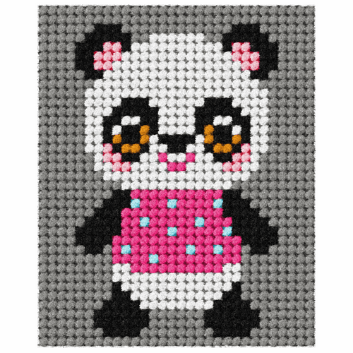 My First Embroidery Panda Kit by Orchidea