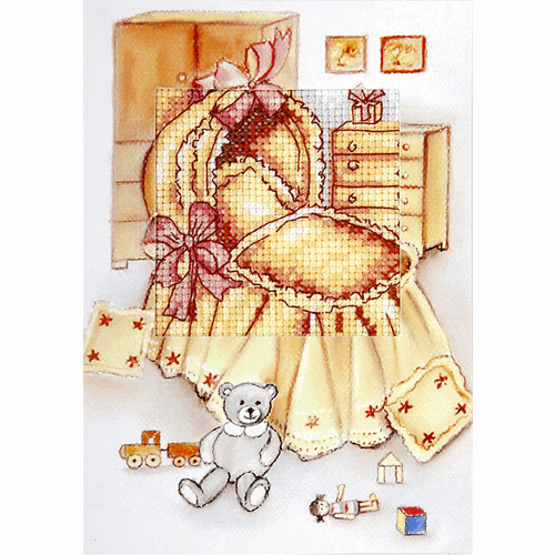 Happy Birthday Counted Cross Stitch Greetings Card Kit by Orchidea
