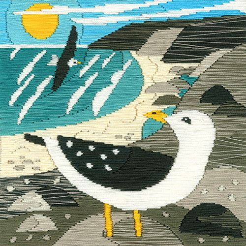 Seagulls Silken Scenes Long Stitch Kit by Bothy Threads