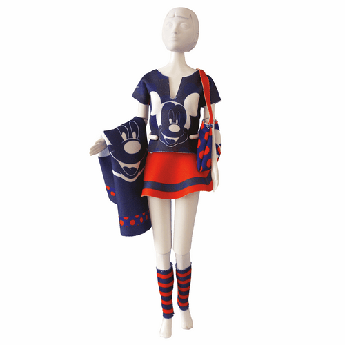 Couture Outfit Making Set: Tiny Mickey Red and Blue By Vervaco