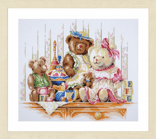 Bears and Toys Diamond Painting Kit by Lanarte