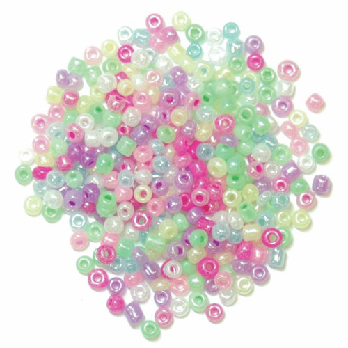 Extra Value Seed Beads Assorted Pastel 30g by Trimits