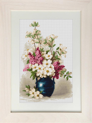 Lilac and Jasmine Counted Cross Stitch Kit by Luca-S