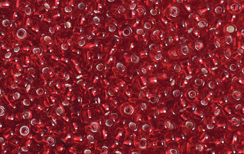 Opaque Seed Beads Cherry Red 27g by Gutermann