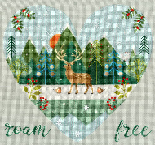 Roam Free Cross Stitch Kit By Bothy Threads