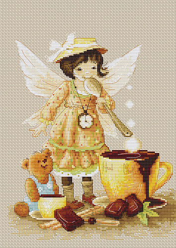 Chocolate Fairy Counted Cross Stitch Kit By Luca S