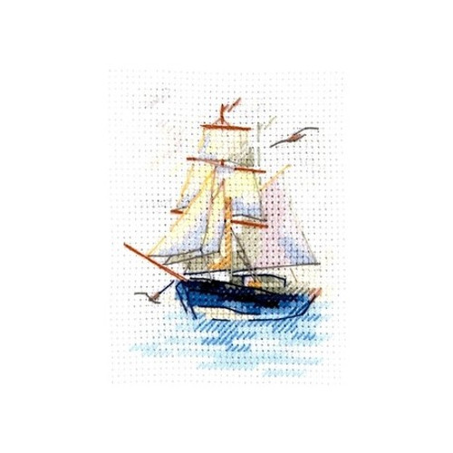 Sailboat Cross Stitch Kit By Alisa