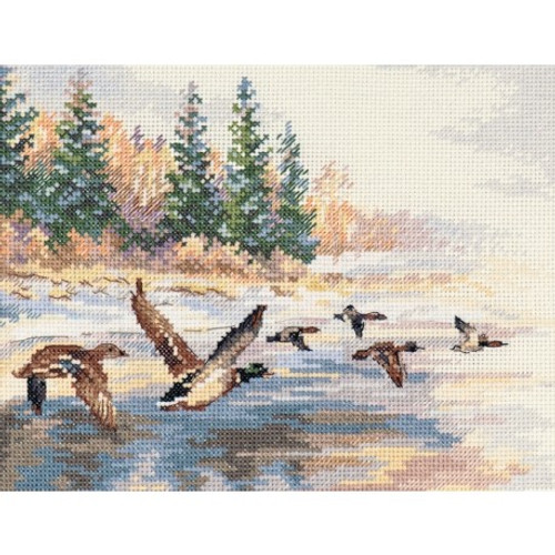 Flying Ducks Cross Stitch Kit By Alisa
