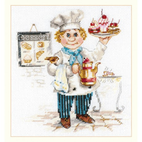 Pastry Chef Cross Stitch Kit By Alisa