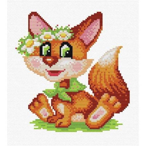 Red Guest Printed Cross Stitch Kit By MP Studia