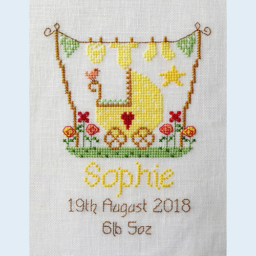 Neutral New Baby Cross Stitch Chart only by Nia