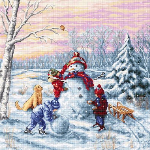 Merry Christmas Counted Cross Stitch Kit By Luca S