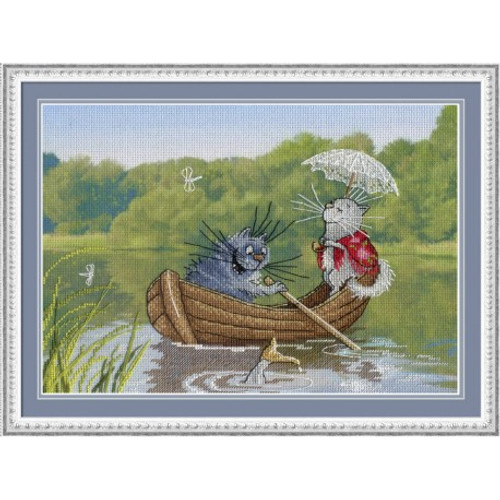 We Took A Boat Ride Cross Stitch Kit By MP Studia