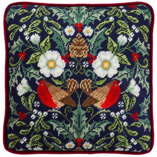 Winter Robins Tapestry kit by Karen Tye Bentley