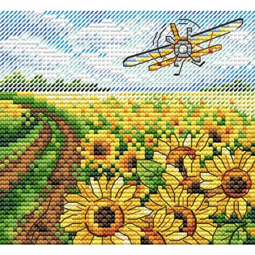 Sea Of Sunflowers Cross Stitch Kit By MP Studia