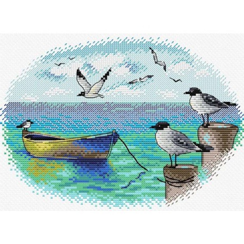 At The Pier Cross Stitch Kit By MP Studia