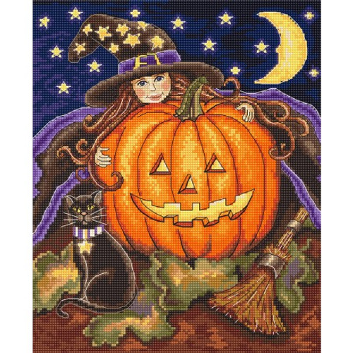 Pumpkin Girl Cross Stitch Kit By Letistitch