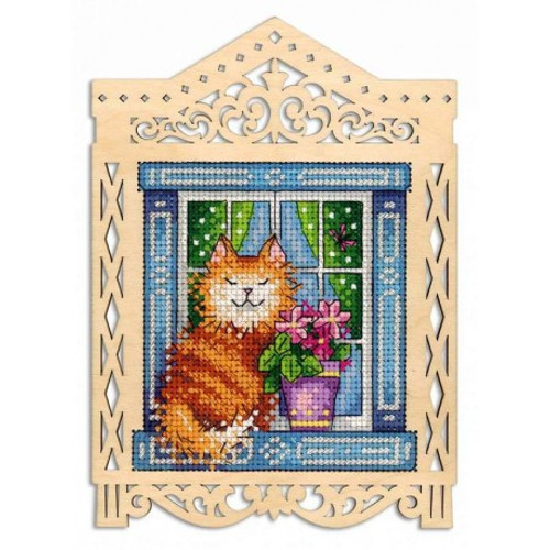 Under The Spring Sun Cross Stitch Kit On Plywood By MP Studia