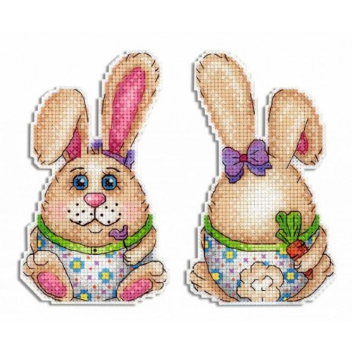 Easter Bunny Cross Stitch Kit On Plastic Canvas By MP Studia