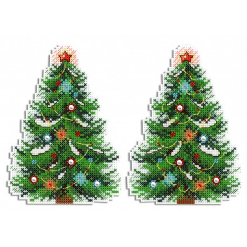 Christmas Beauty Cross Stitch Kit On Plastic Canvas By MP Studia