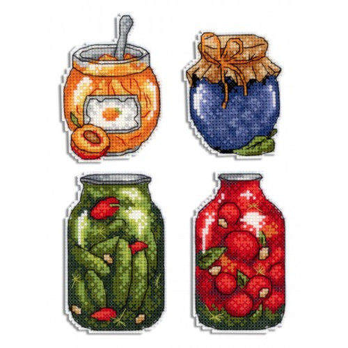 Gifts Of Autumn Magnets Cross Stitch Kit By MP Studia