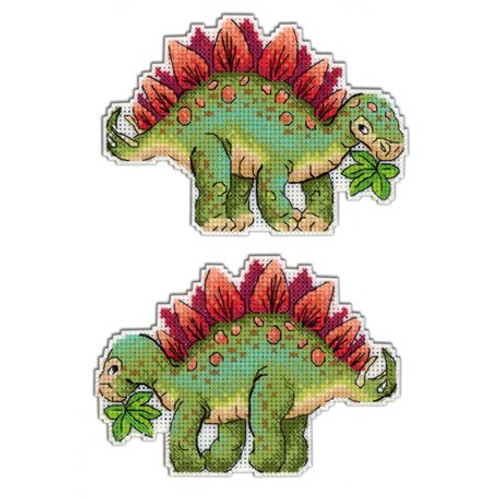 Dinosaur (3) Cross Stitch Kit on Plastic Canvas By MP Studia