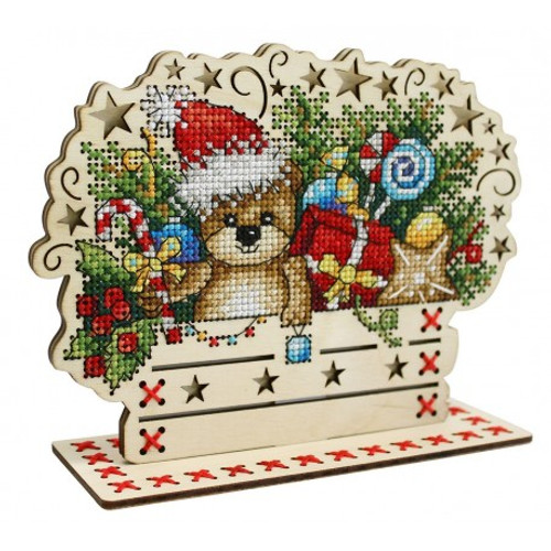 New Year Is Soon Cross Stitch Kit On Plywood By MP Studia