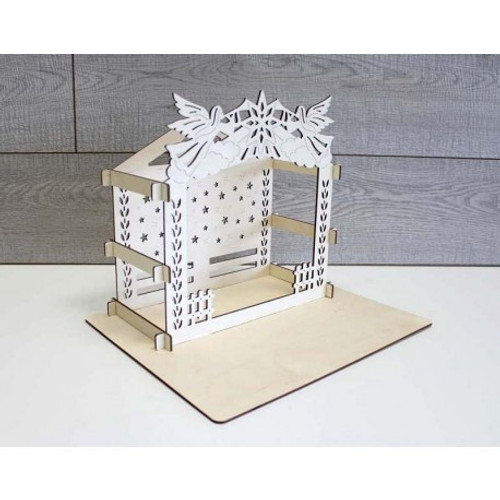 Nativity Scene Stand In Plywood By MP Studia