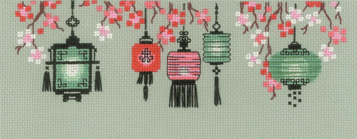 Lanterns Counted Cross Stitch Kit By Riolis