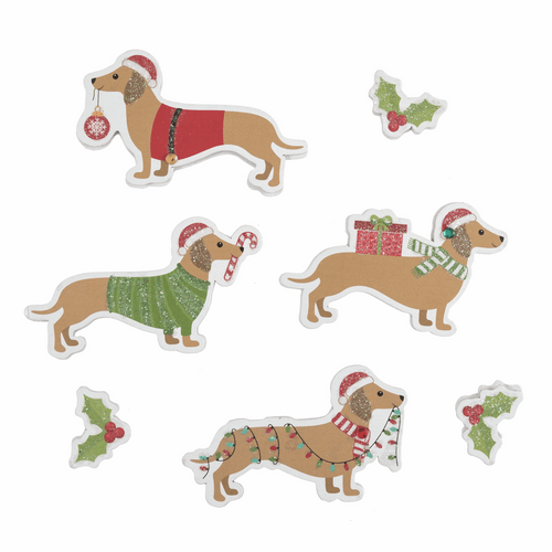 Festive Dachshund: 7 Pieces