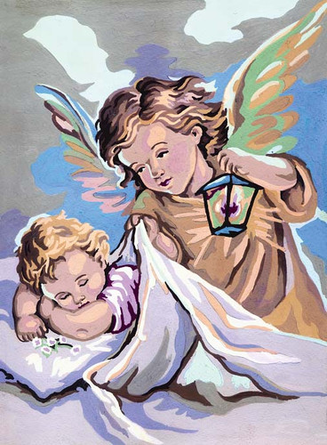 Guardian Angel Tapestry Canvas By Grafitec