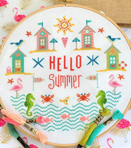 Hello Summer Cross Stitch Kit by Historical Sampler