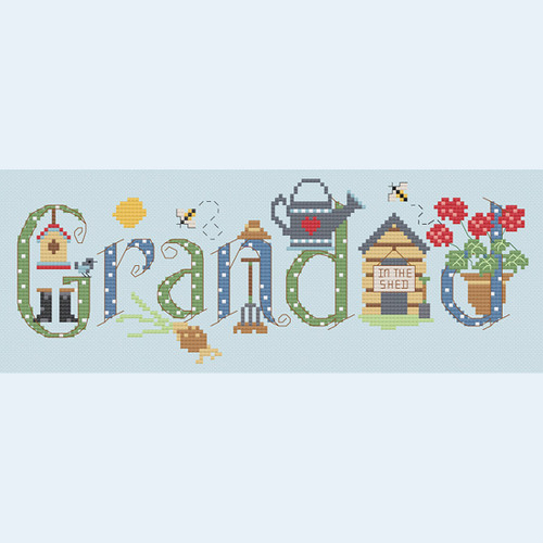 Grandad Cross stitch Chart only By Nia