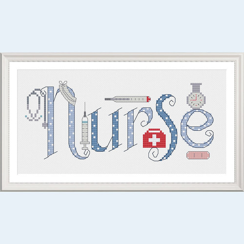 Nurse Cross stitch Chart only By Nia